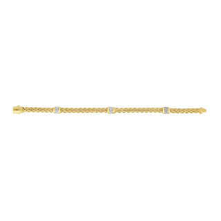 14K 7.5in Yellow Gold Polished Italian Cable Bracelet with Box Clasp