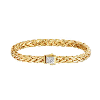 14K 7.5in Yellow Gold Polished Italian Cable Bracelet with Box Clasp