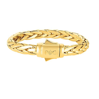 14K 8.5in Yellow Gold Polished Italian Cable Bracelet with Box Clasp