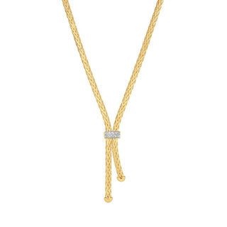 14K 17in Yellow Gold Polished Italian Cable Necklace with Lobster Clasp