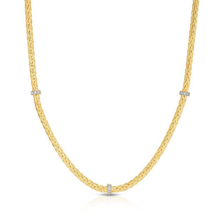 14K 17in Yellow Gold Polished Italian Cable Necklace with Lobster Clasp