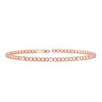 14K Rose Gold Polished Popcorn Bangle