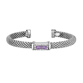 Sterling Silver Diamond Cut/ Textured Bangle