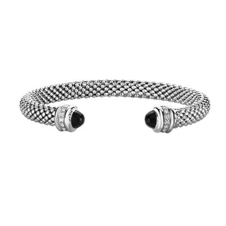 Sterling Silver Diamond Cut/ Textured Bangle