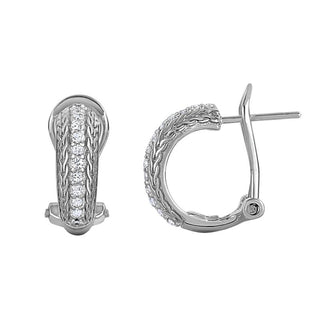 Sterling Silver Polished Earring with Lever Back Clasp