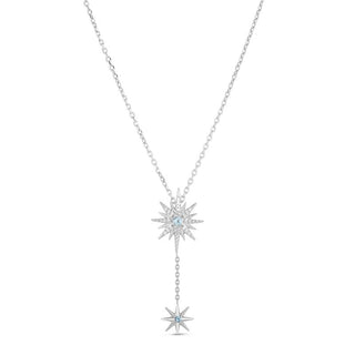 Sterling Silver 18in Rhodium Pendant-Chain Necklace