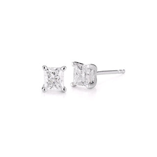 1 cttw Princess Cut Diamond Studs