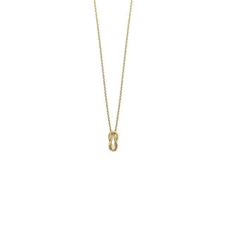 14K 18in Yellow Gold Polished Italian Cable Necklace with Lobster Clasp