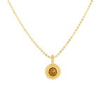 14K 18in Yellow Gold Polished Popcorn Necklace with Lobster Clasp